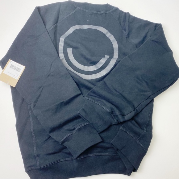 NWT FOR DAYS Even Better Days Sweatshirt M Black Cotton Relaxed Fit Crewneck - Picture 6 of 6